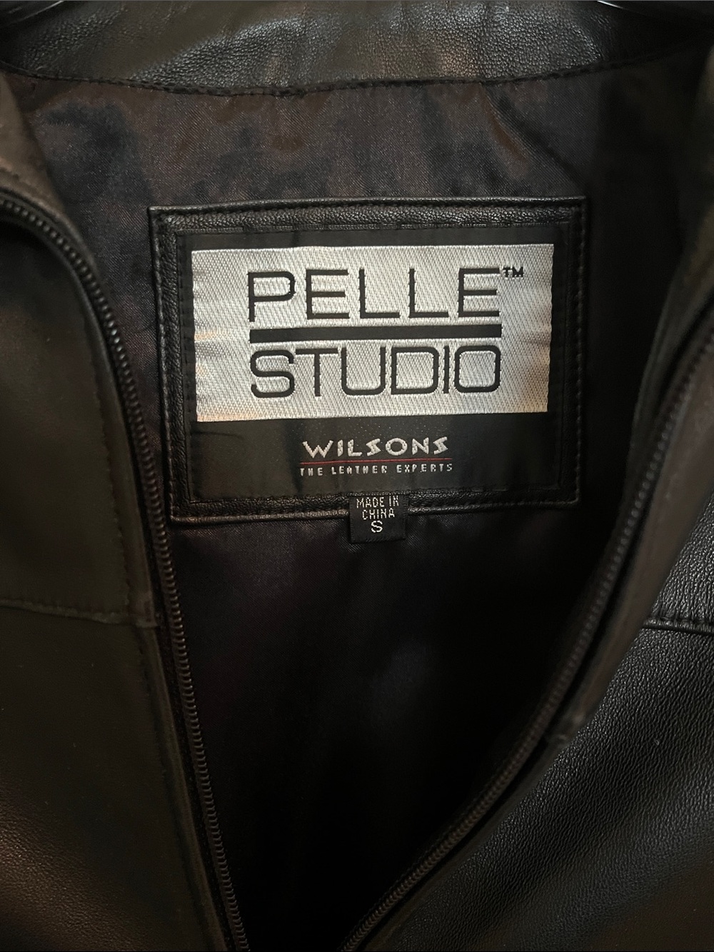 Pelle Studio Wilsons Black Leather Jacket Womens Fitted Zip Moto Blazer - Picture 2 of 13